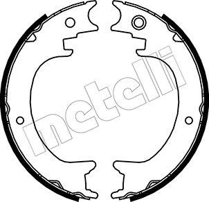 Metelli 53-0389 - Комплект спирачна челюст, ръчна спирачка vvparts.bg