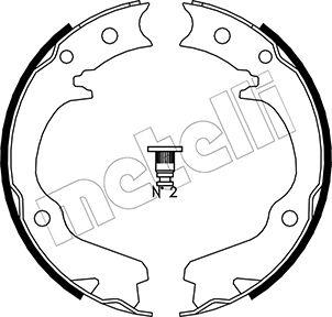 Metelli 53-0386 - Комплект спирачна челюст, ръчна спирачка vvparts.bg