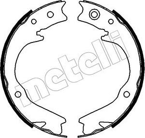 Metelli 53-0388 - Комплект спирачна челюст, ръчна спирачка vvparts.bg