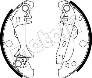 Metelli 53-0339Y - Комплект спирачна челюст vvparts.bg