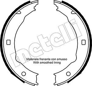 Metelli 53-0330 - Комплект спирачна челюст, ръчна спирачка vvparts.bg