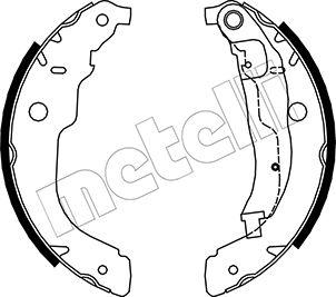 Metelli 53-0333 - Комплект спирачна челюст vvparts.bg