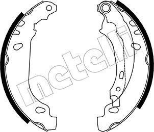 Metelli 53-0328 - Комплект спирачна челюст vvparts.bg