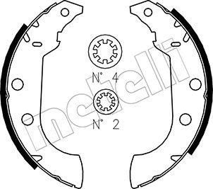 Metelli 53-0323 - Комплект спирачна челюст vvparts.bg