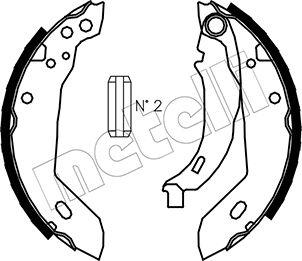 Metelli 53-0322 - Комплект спирачна челюст vvparts.bg