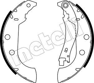 Metelli 53-0327 - Комплект спирачна челюст vvparts.bg