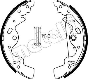 Metelli 53-0370 - Комплект спирачна челюст vvparts.bg