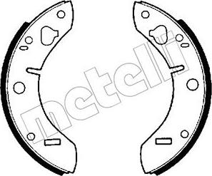 Metelli 53-0377 - Комплект спирачна челюст vvparts.bg