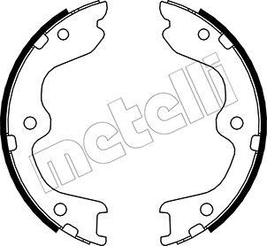 Metelli 53-0294 - Комплект спирачна челюст, ръчна спирачка vvparts.bg