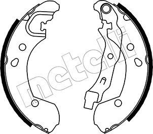 Metelli 53-0290 - Комплект спирачна челюст vvparts.bg