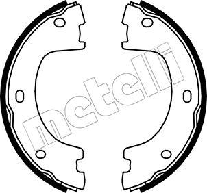 Metelli 53-0249 - Комплект спирачна челюст, ръчна спирачка vvparts.bg