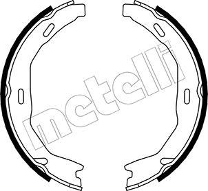 Metelli 53-0245 - Комплект спирачна челюст, ръчна спирачка vvparts.bg