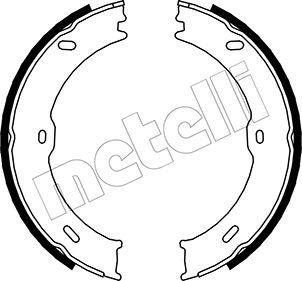 Metelli 53-0246 - Комплект спирачна челюст, ръчна спирачка vvparts.bg