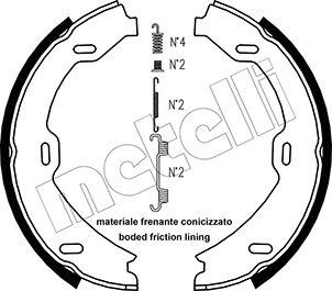 Metelli 53-0241K - Комплект спирачна челюст, ръчна спирачка vvparts.bg