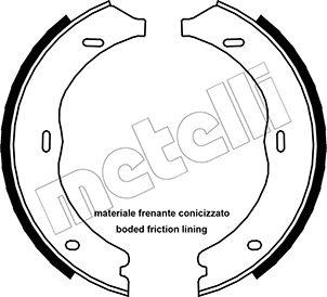 Metelli 53-0248 - Комплект спирачна челюст, ръчна спирачка vvparts.bg