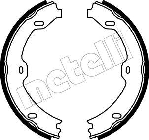 Metelli 53-0243 - Комплект спирачна челюст, ръчна спирачка vvparts.bg