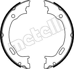 Metelli 53-0242 - Комплект спирачна челюст, ръчна спирачка vvparts.bg