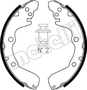 Metelli 53-0256 - Комплект спирачна челюст vvparts.bg