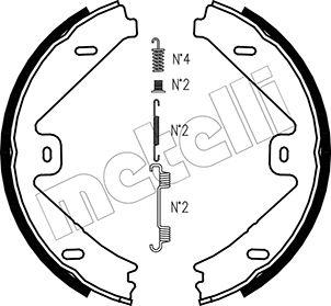 Metelli 53-0250K - Комплект спирачна челюст, ръчна спирачка vvparts.bg