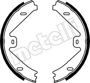 Metelli 53-0250 - Комплект спирачна челюст, ръчна спирачка vvparts.bg