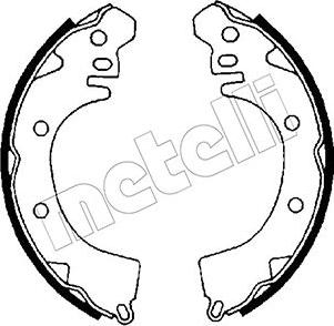 Metelli 53-0252 - Комплект спирачна челюст vvparts.bg