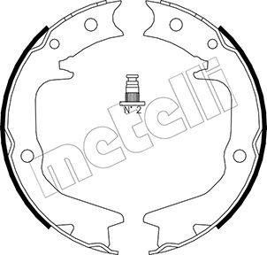 Metelli 53-0265 - Комплект спирачна челюст, ръчна спирачка vvparts.bg