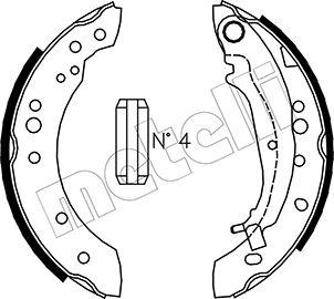 Metelli 53-0266 - Комплект спирачна челюст vvparts.bg