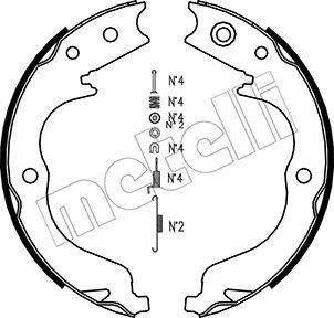 Metelli 53-0268K - Комплект спирачна челюст, ръчна спирачка vvparts.bg