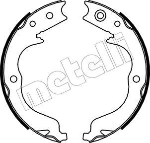 Metelli 53-0268 - Комплект спирачна челюст, ръчна спирачка vvparts.bg