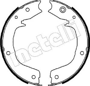 Metelli 53-0267 - Комплект спирачна челюст, ръчна спирачка vvparts.bg