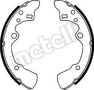 Metelli 53-0205 - Комплект спирачна челюст vvparts.bg