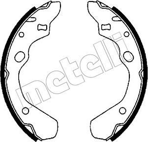 Metelli 53-0207 - Комплект спирачна челюст vvparts.bg