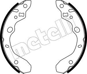 Metelli 53-0214 - Комплект спирачна челюст vvparts.bg