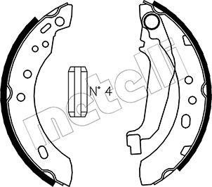 Metelli 53-0284 - Комплект спирачна челюст vvparts.bg