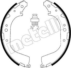 Metelli 53-0280 - Комплект спирачна челюст vvparts.bg