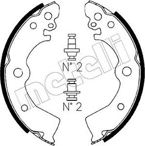 Metelli 53-0281 - Комплект спирачна челюст vvparts.bg