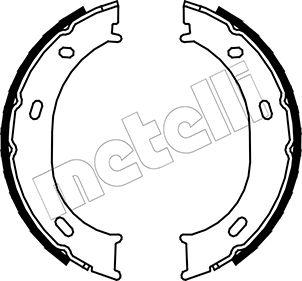 Metelli 53-0239 - Комплект спирачна челюст, ръчна спирачка vvparts.bg