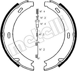 Metelli 53-0234K - Комплект спирачна челюст, ръчна спирачка vvparts.bg