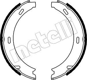 Metelli 53-0233 - Комплект спирачна челюст, ръчна спирачка vvparts.bg