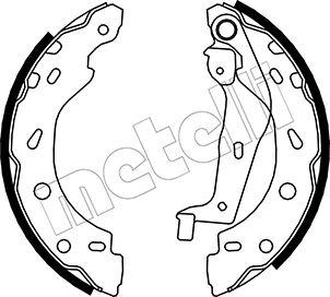 Metelli 53-0237 - Комплект спирачна челюст vvparts.bg