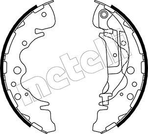 Metelli 53-0225 - Комплект спирачна челюст vvparts.bg