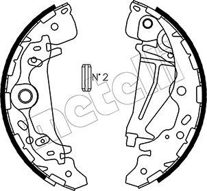 Metelli 53-0226 - Комплект спирачна челюст vvparts.bg