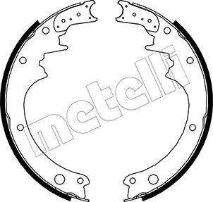 Metelli 53-0275 - Комплект спирачна челюст vvparts.bg