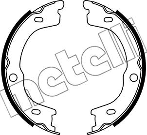 Metelli 53-0740 - Комплект спирачна челюст, ръчна спирачка vvparts.bg