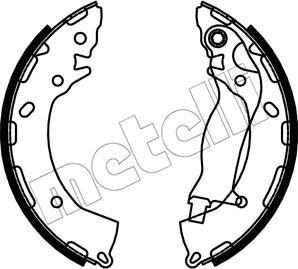 Metelli 53-0747 - Комплект спирачна челюст vvparts.bg