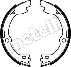 Metelli 53-0738 - Комплект спирачна челюст, ръчна спирачка vvparts.bg