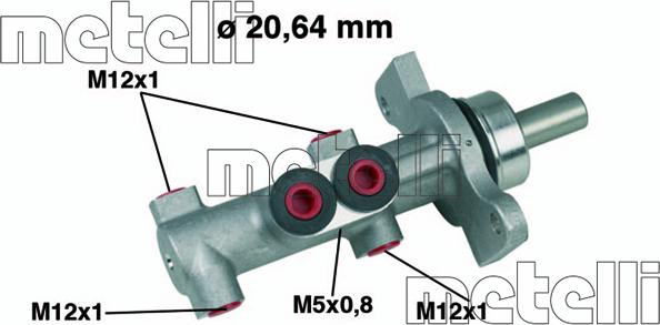 Metelli 05-0422 - Спирачна помпа vvparts.bg