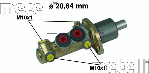 Metelli 05-0087 - Спирачна помпа vvparts.bg