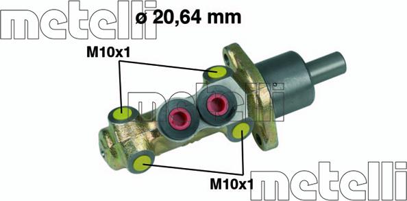 Metelli 05-0207 - Спирачна помпа vvparts.bg