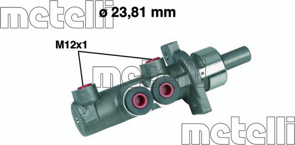 Metelli 05-0280 - Спирачна помпа vvparts.bg